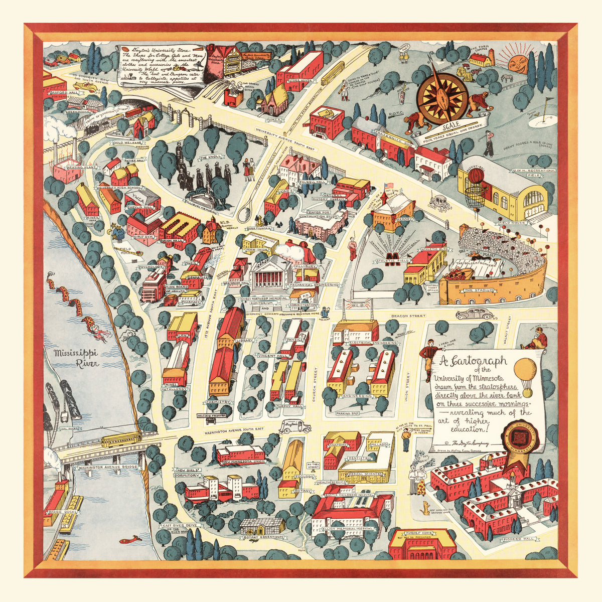 Preview of Vintage Map of University of Minnesota, 1940