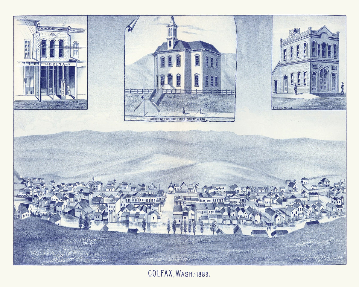 Preview of Vintage Map of Colfax, Washington 1889