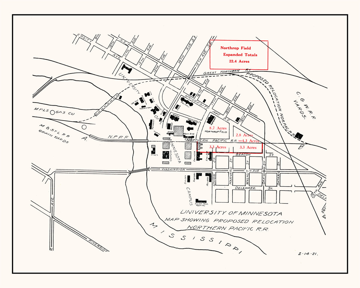 Preview of University of Minnesota Campus Map 1921