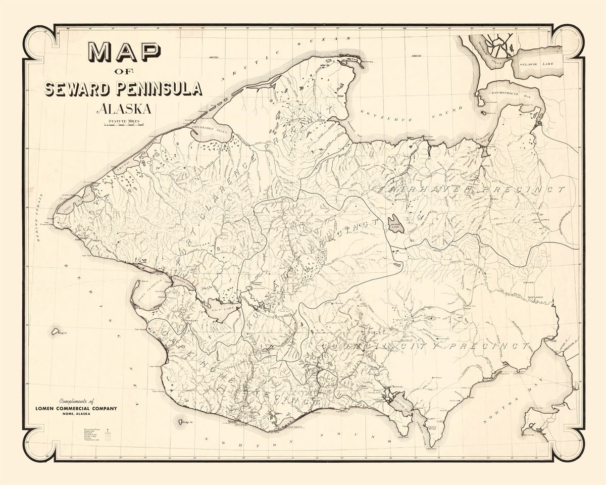 Preview of Vintage Seward Peninsula Map 1900