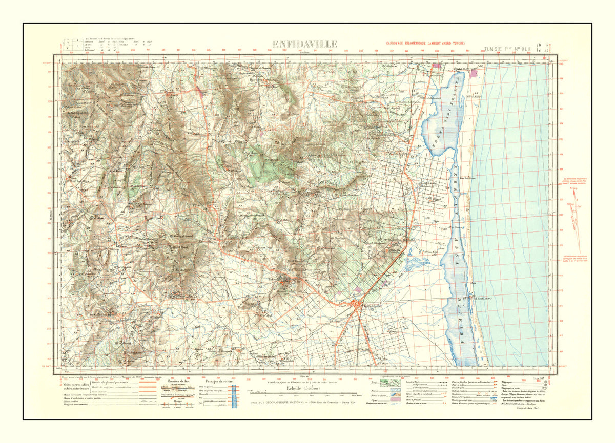 Preview of Vintage North Africa World War II Map 1941