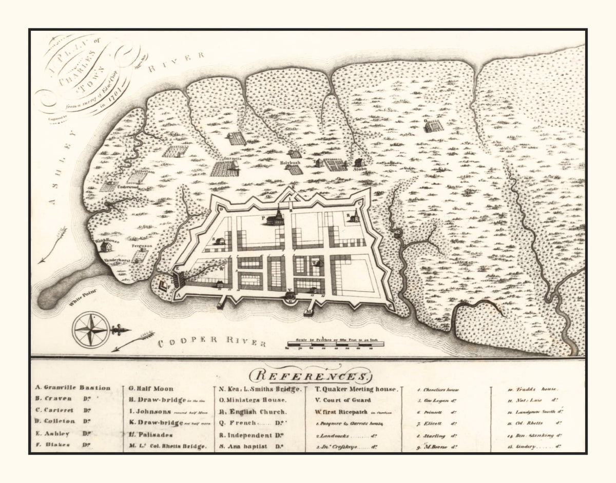Preview of Vintage Map of Charleston, South Carolina 1809