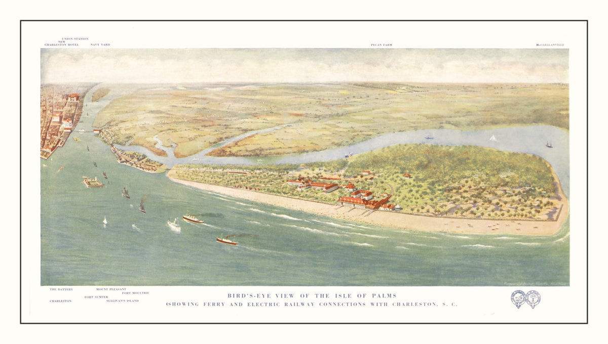 Preview of Vintage Map of Isle of Palms, South Carolina 1910