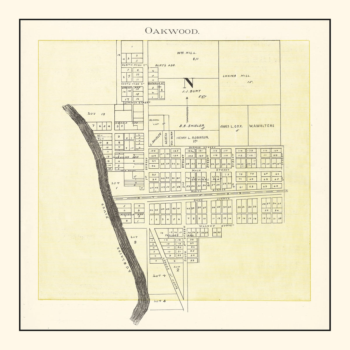 Preview of Vintage Map of Oakwood, Ohio 1905