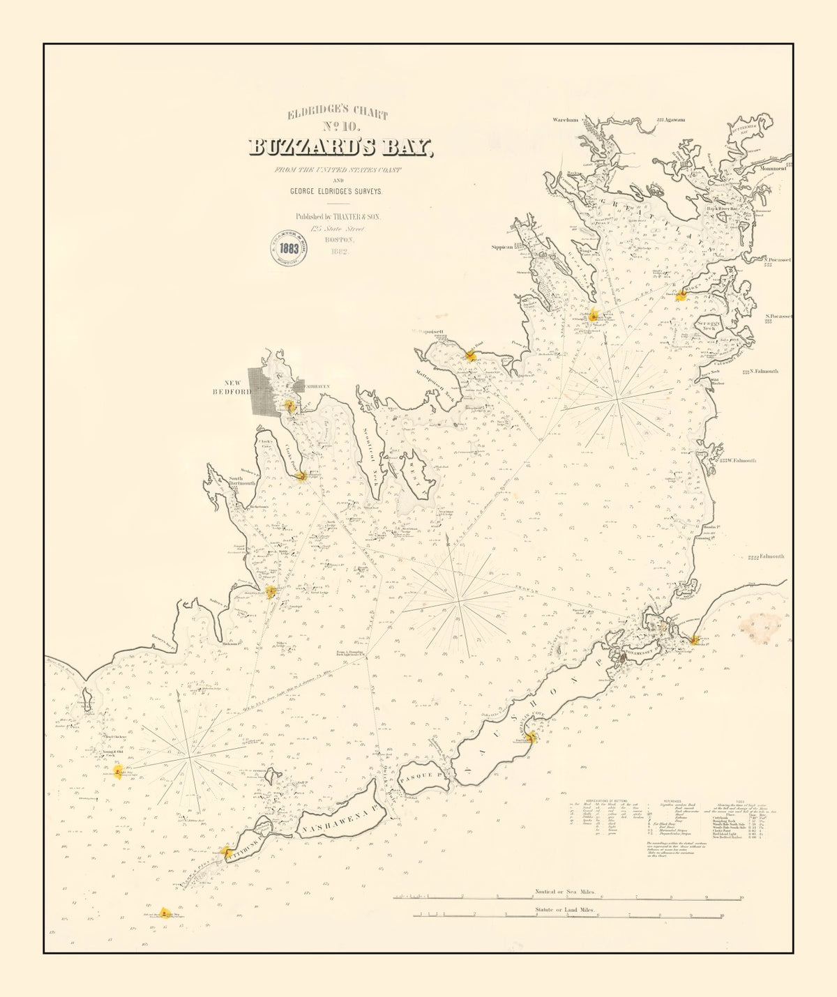 Preview of Vintage Buzzard Bay, MA Map 1882