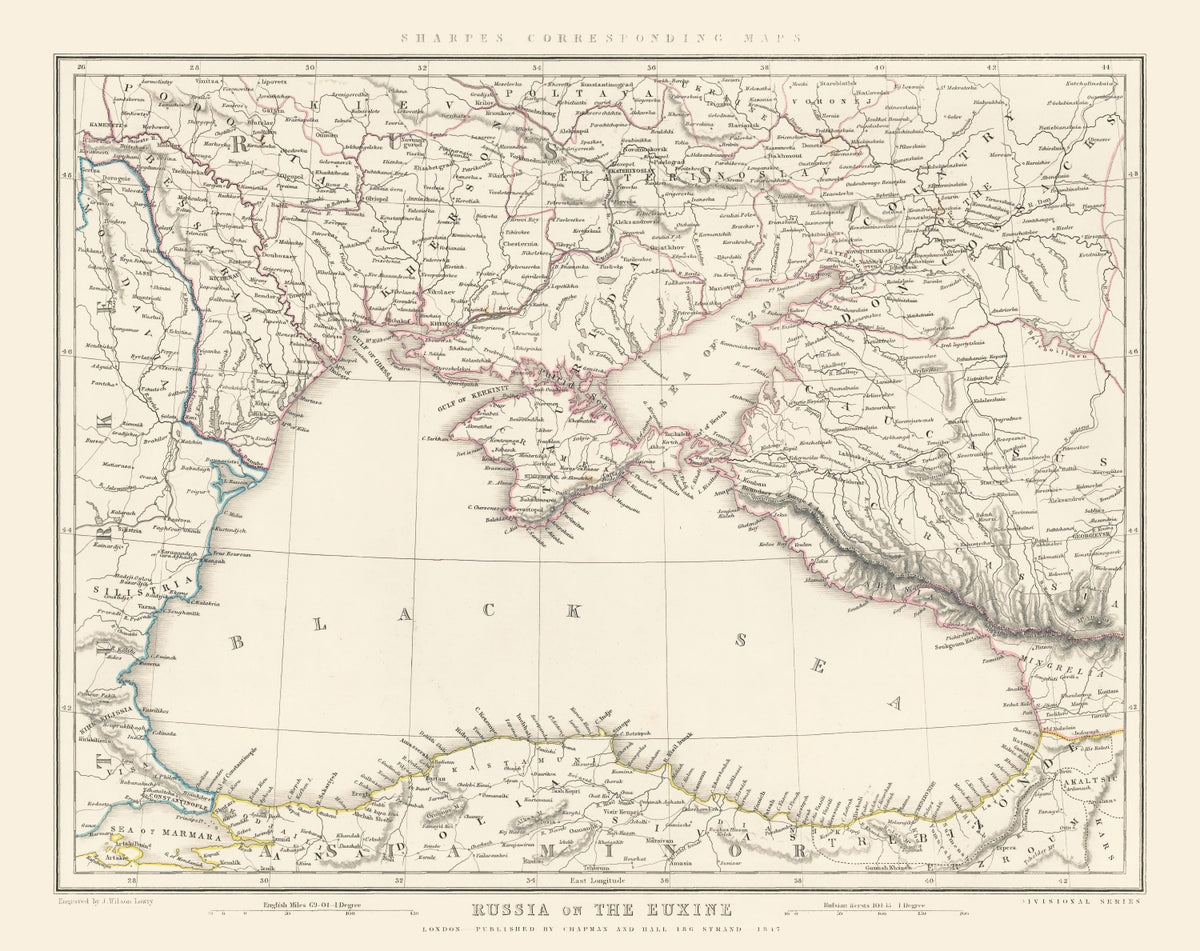Preview of Vintage Black Sea Map 1847