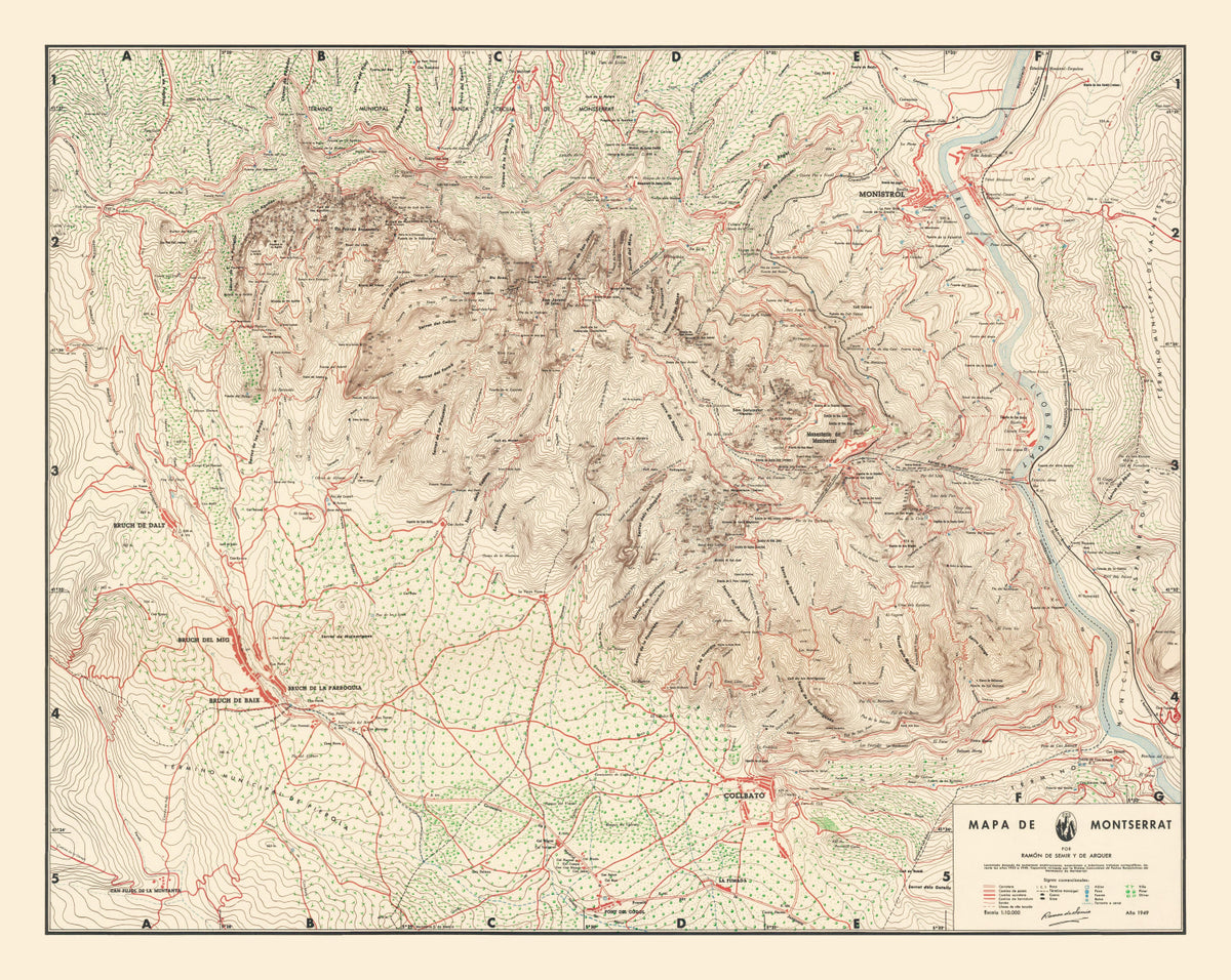 Preview of Vintage Montserrat Map 1949