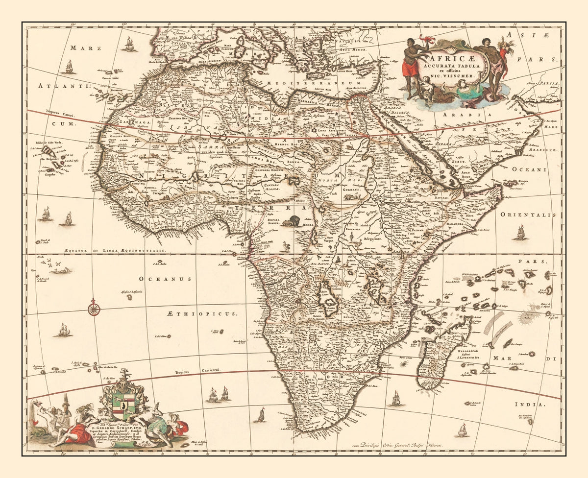 Preview of Vintage Africa Map 1658