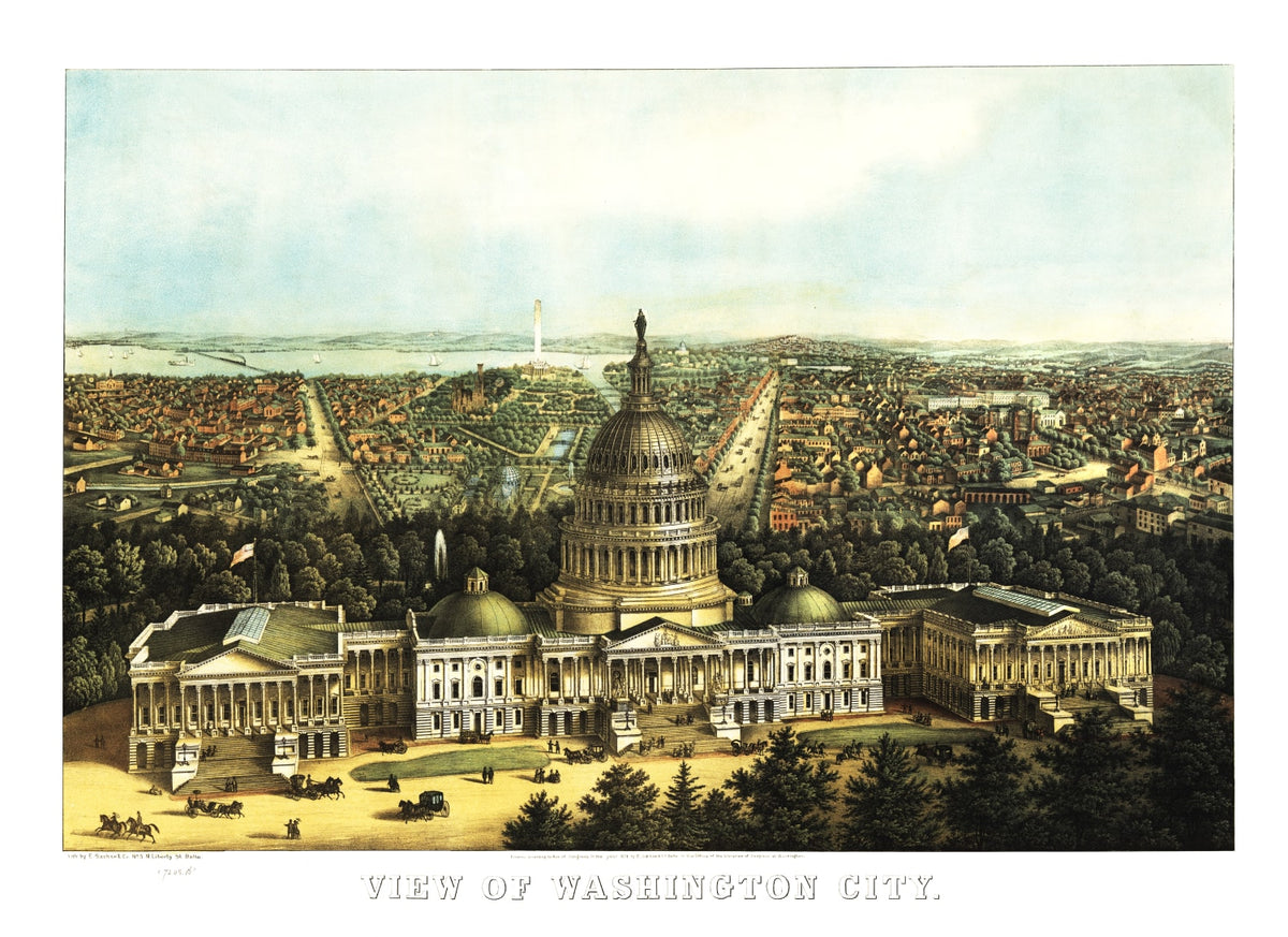 Preview of Vintage Map of Washington, DC 1871