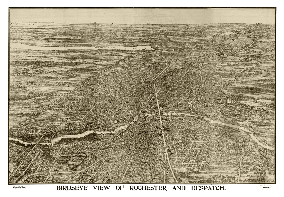 Preview of Vintage Map of Rochester, New York 1910
