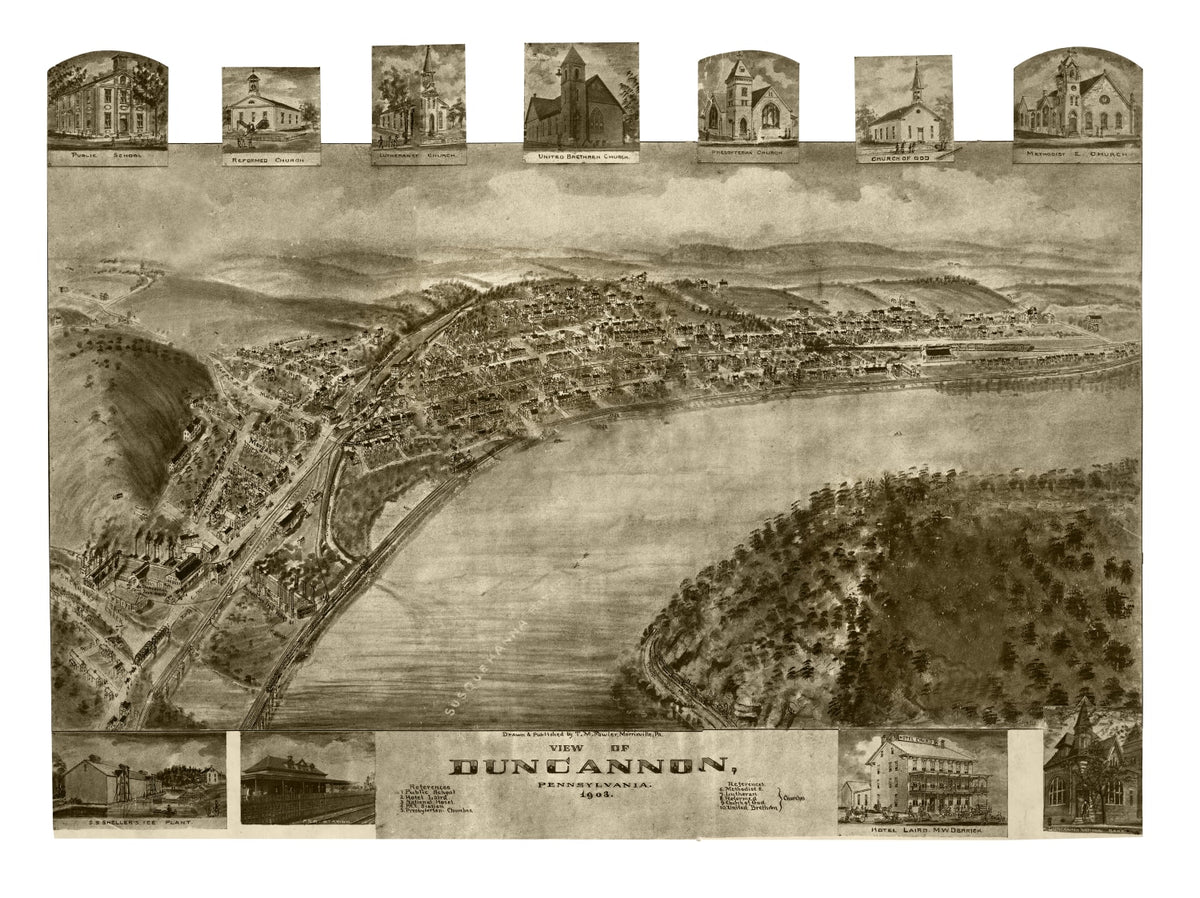 Preview of Vintage Map of Duncannon, Pennsylvania 1903