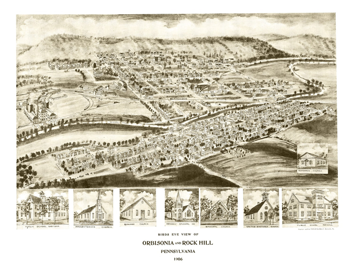 Preview of Vintage Map of Orbisonia, Pennsylvania 1906