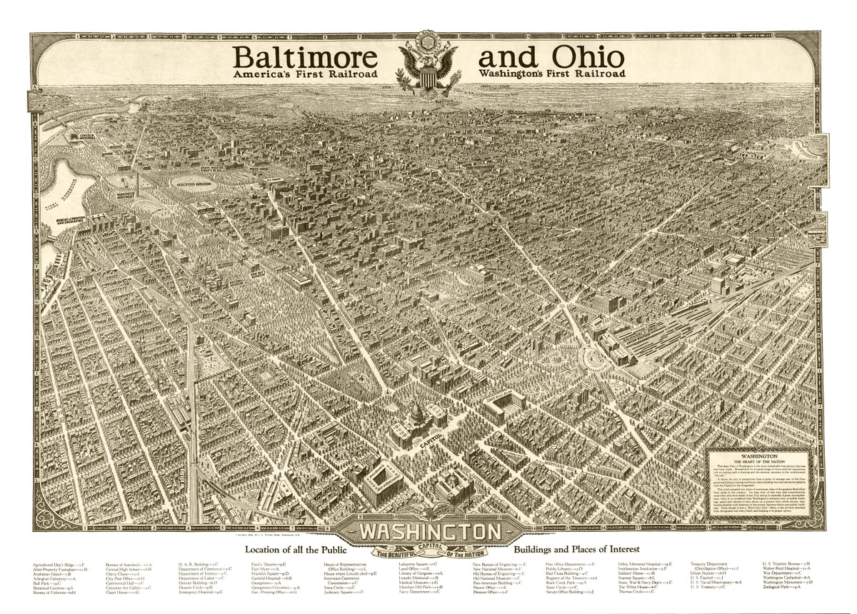 Preview of Vintage Map of Washington, 1923