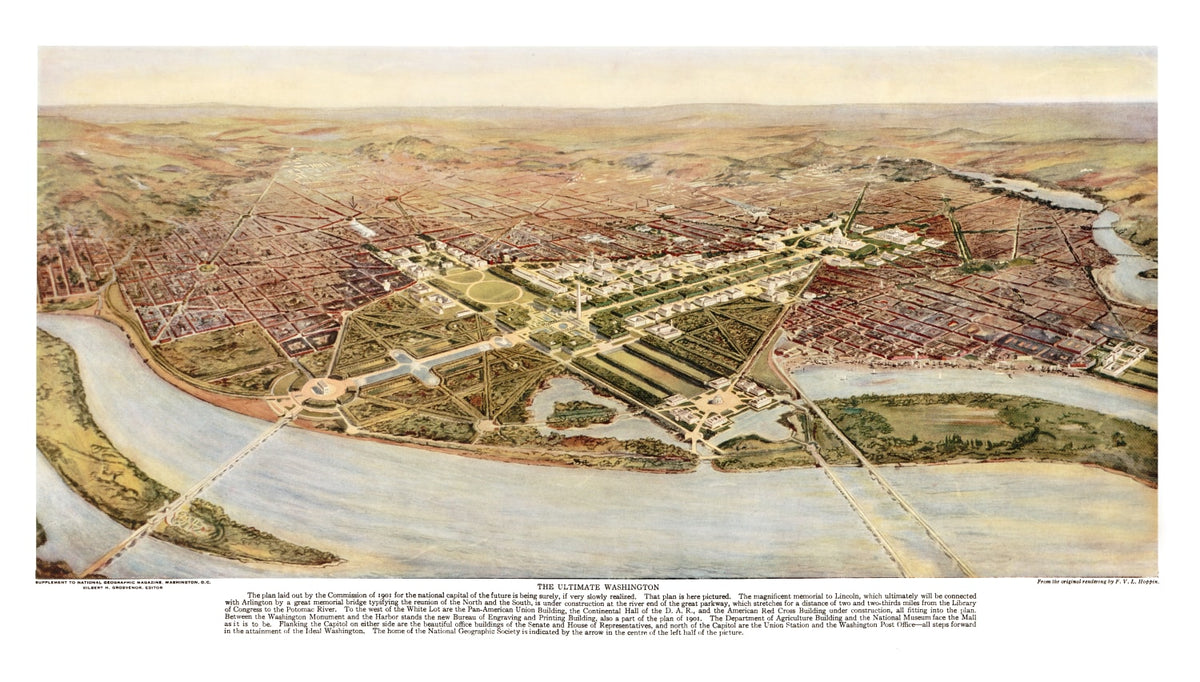 Preview of Vintage Map of Washington, 1915