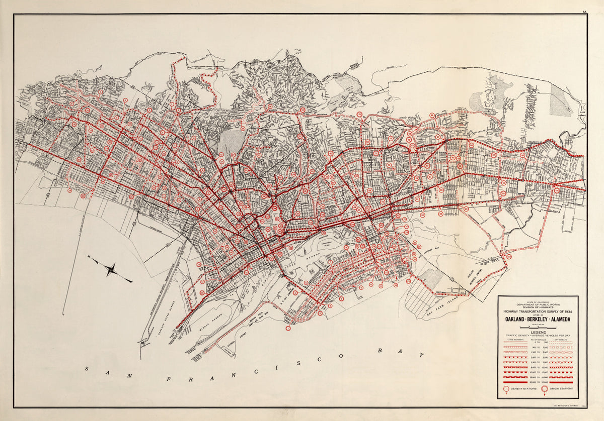 Preview of Vintage Map of San Francisco, California 1935