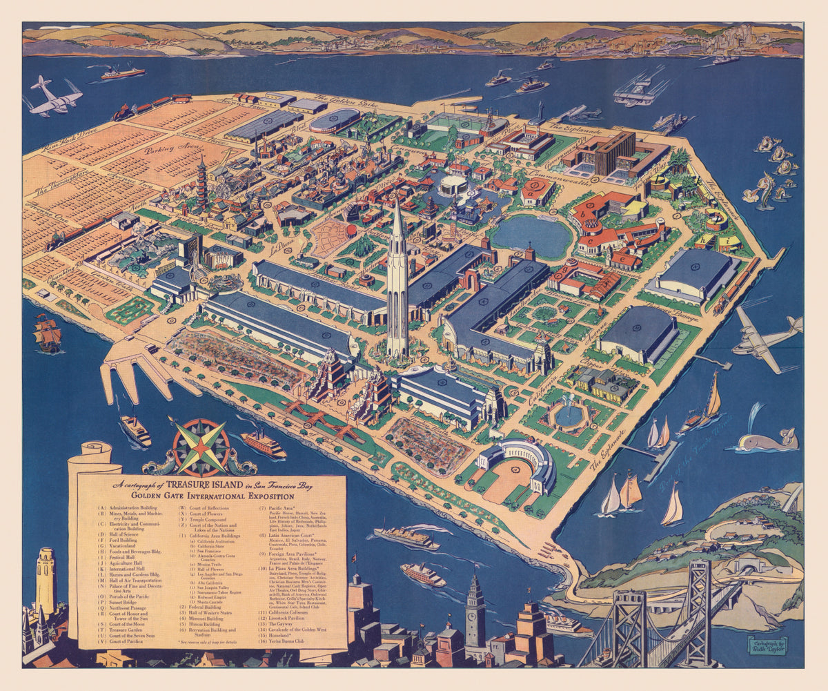 Preview of Vintage Map of San Francisco, California 1939