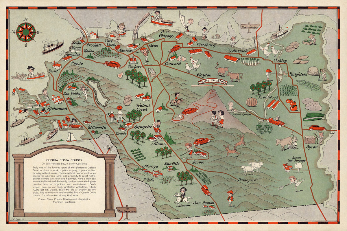 Preview of Vintage Map of San Francisco, California 1932