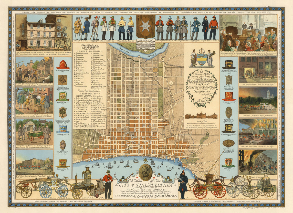 Preview of Vintage Map of Philadelphia, Pennsylvania 1938