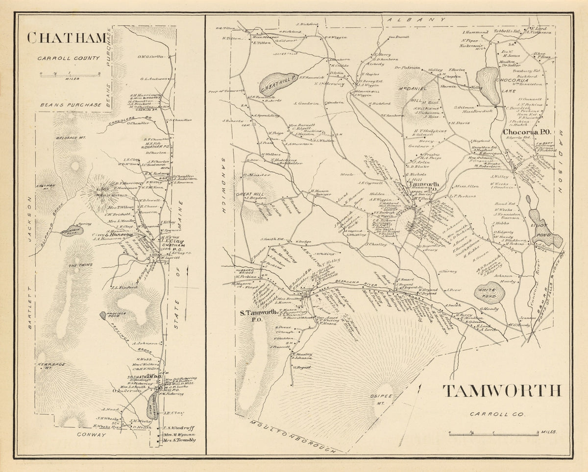 Preview of Vintage Map of Chatham, New Hampshire 1892