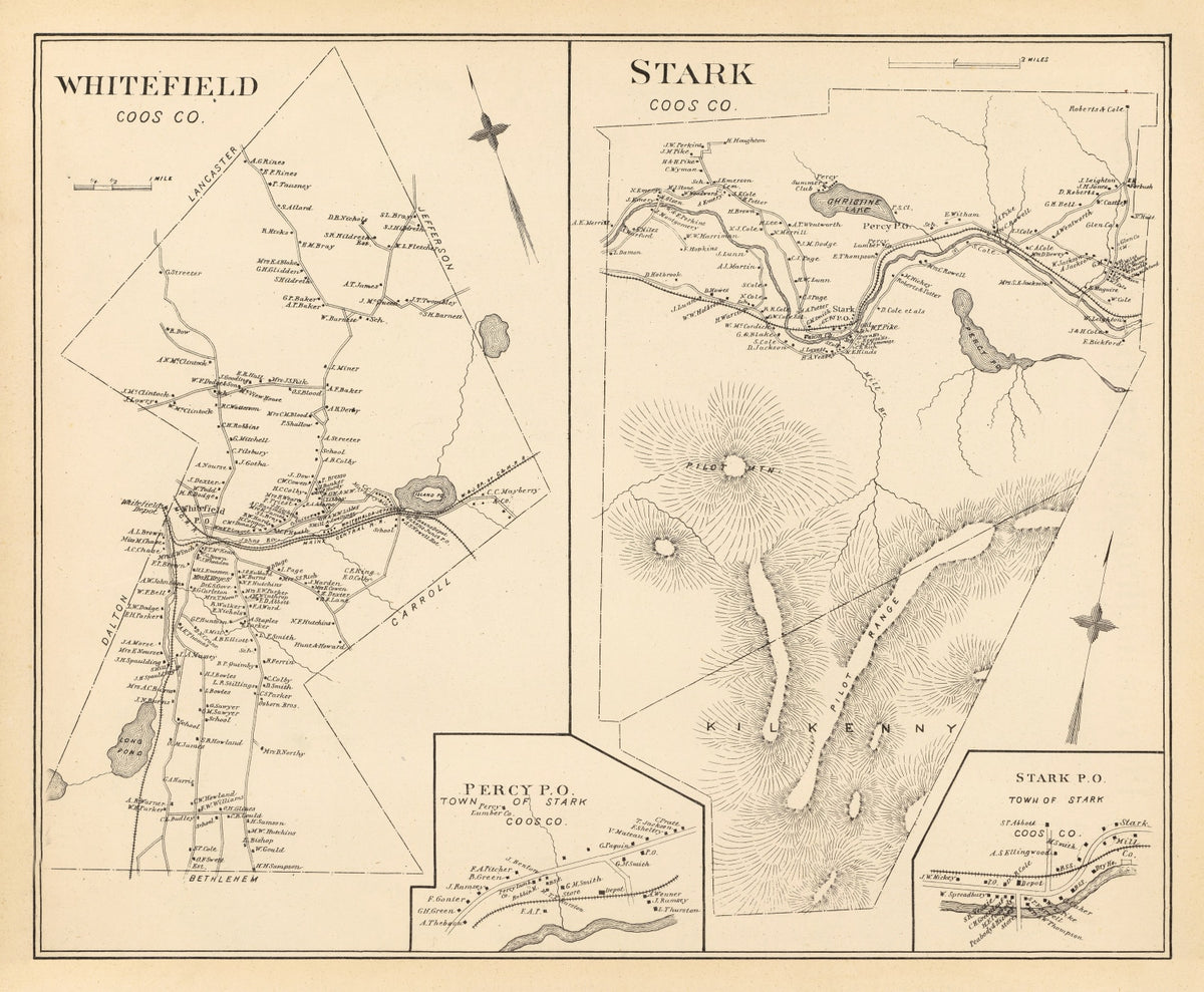 Preview of Vintage Map of Stark, New Hampshire 1892