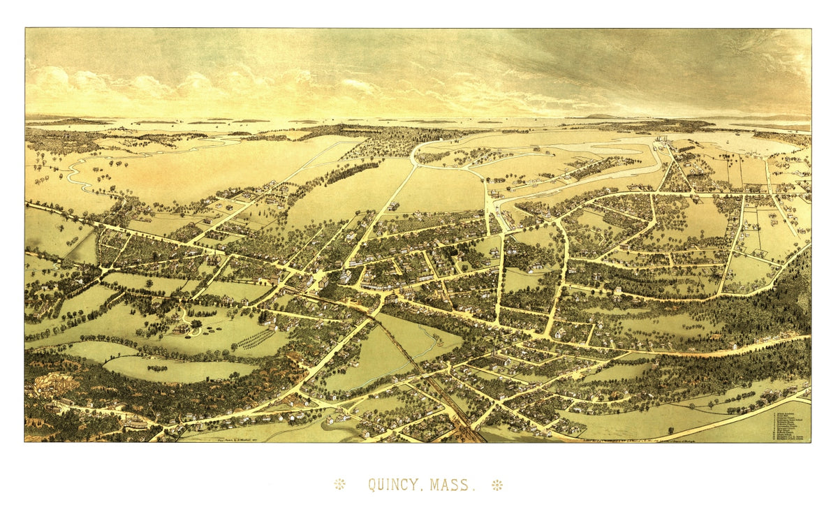 Preview of Vintage Map of Quincy, Massachusetts 1878