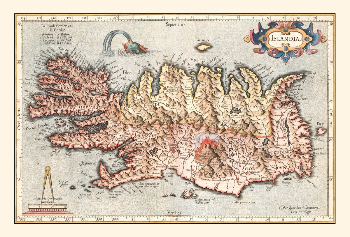 Preview of Vintage Map of Iceland 1623