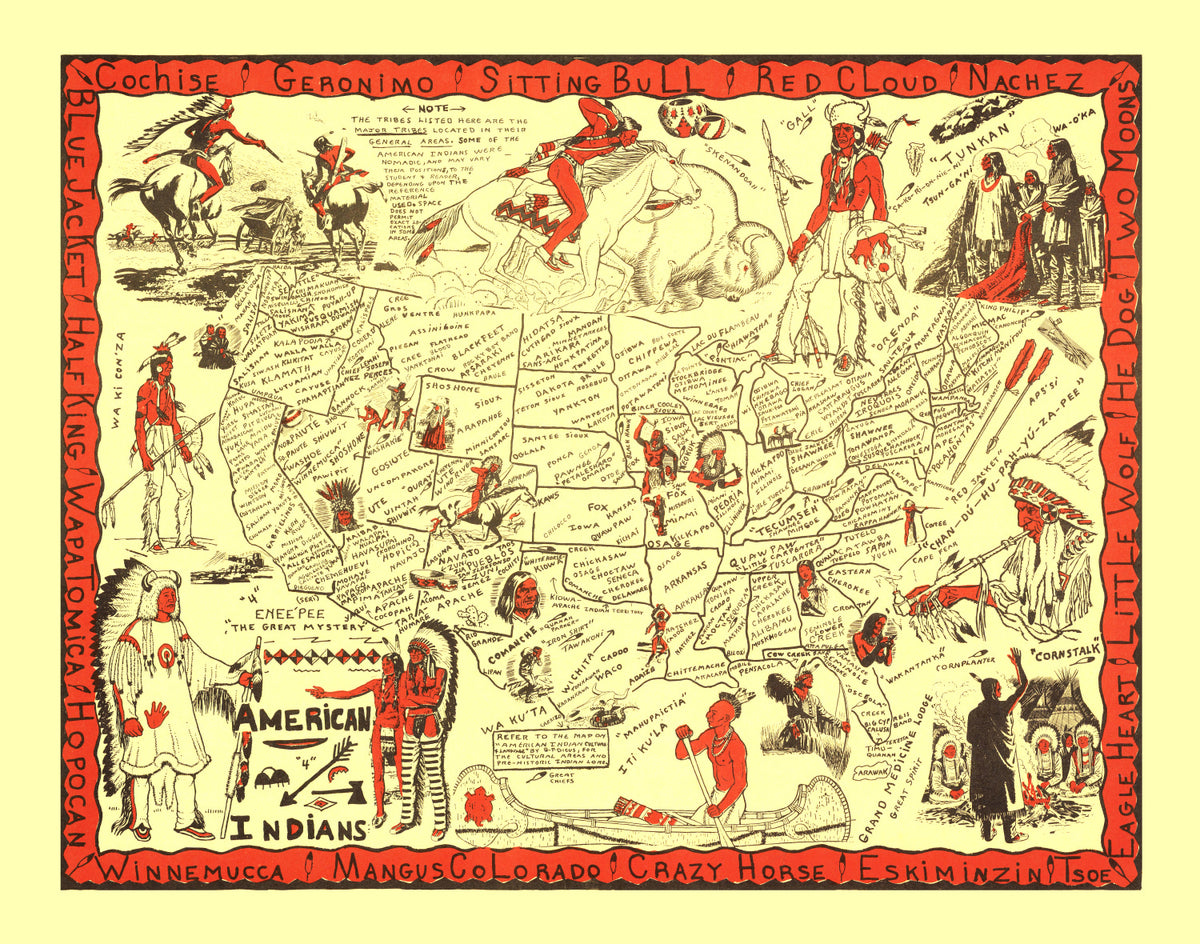 Preview of Vintage Map of United States 1952