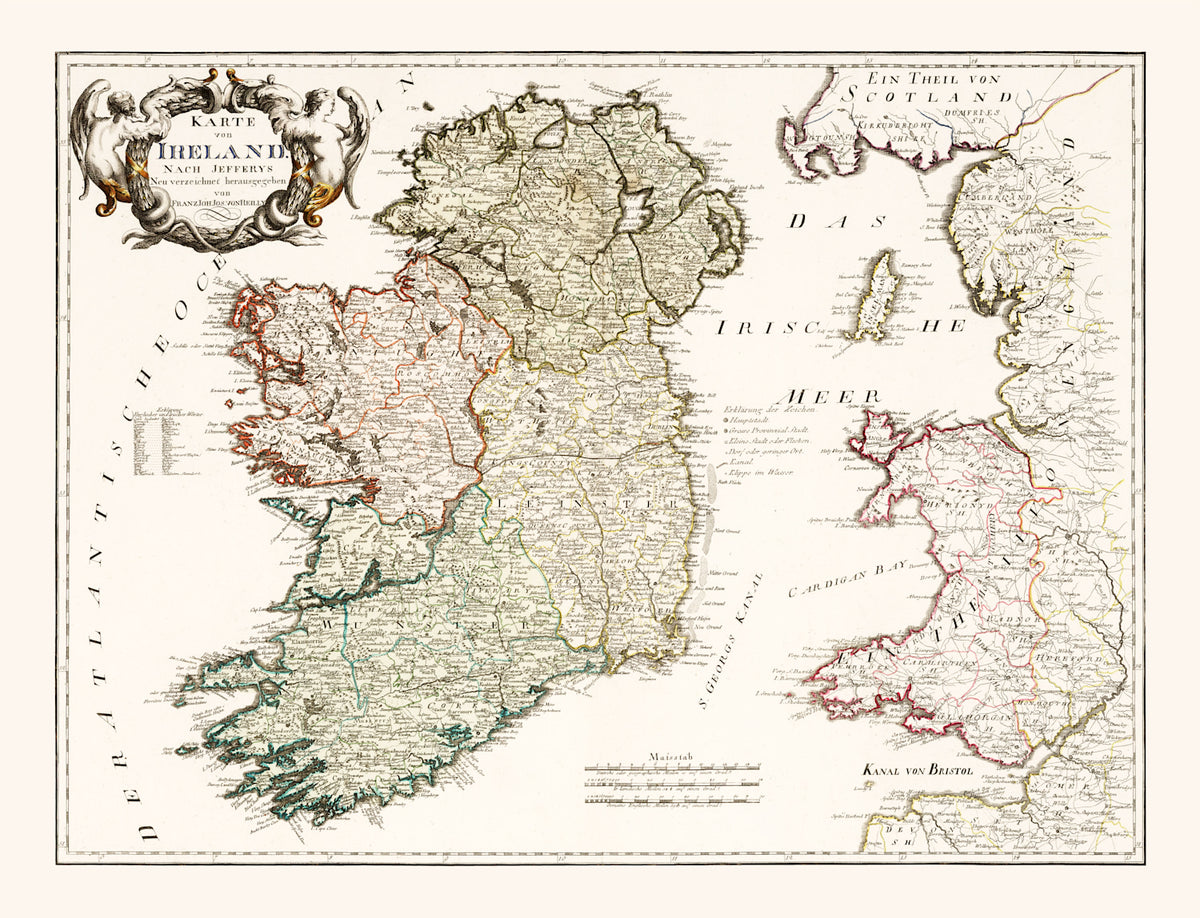 Preview of Vintage Map of Ireland 1795
