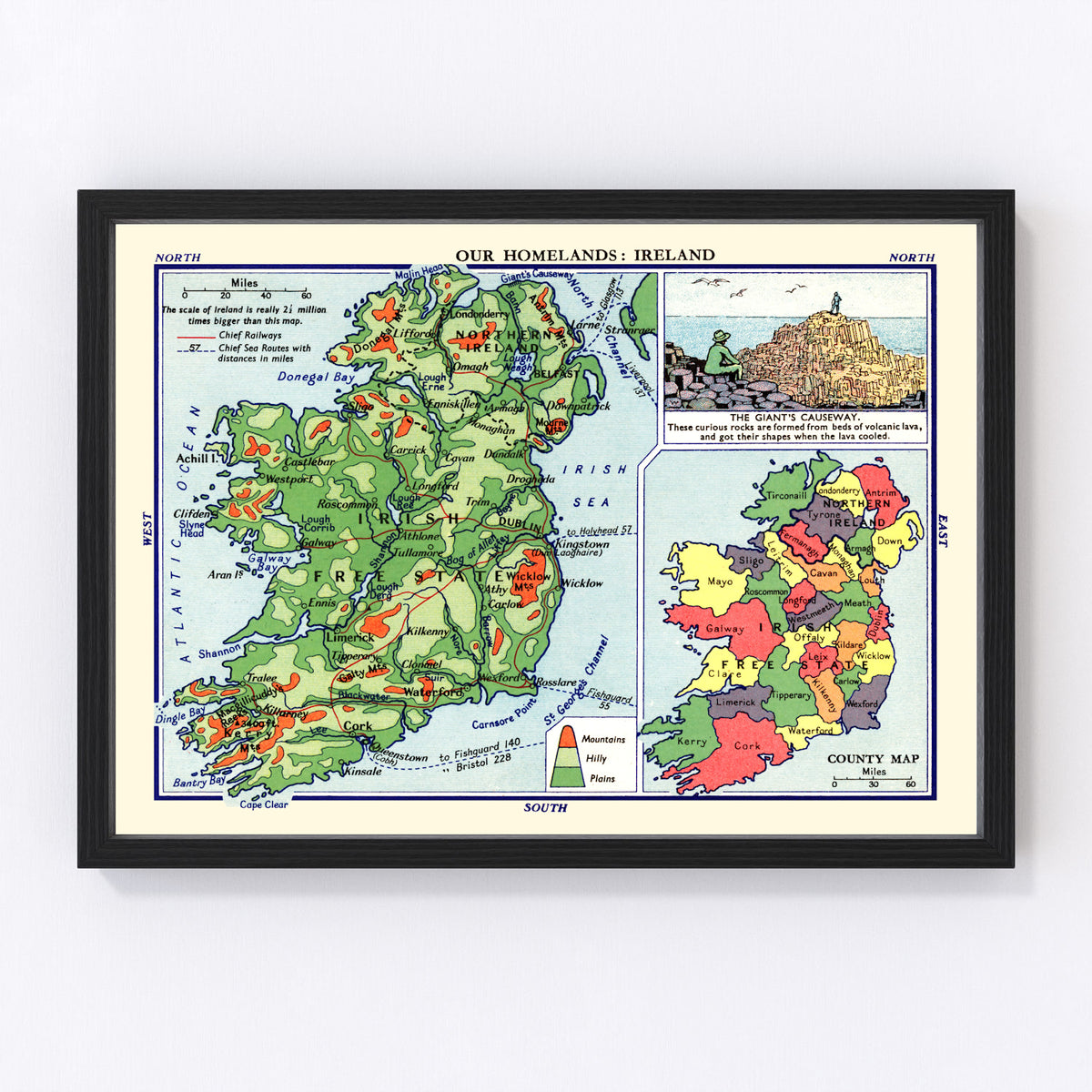 Preview of Our Homelands: Ireland Vintage Map 1935
