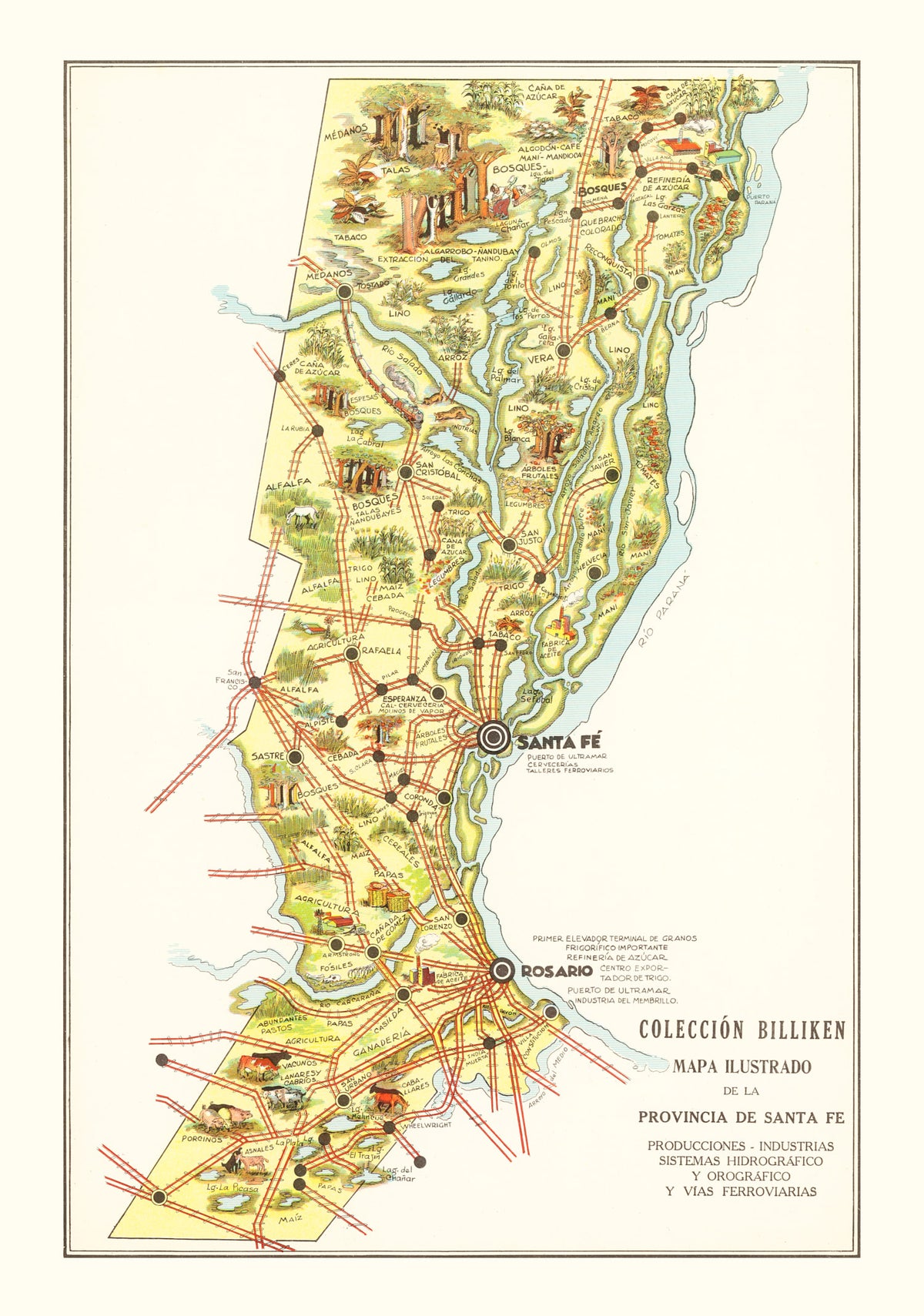 Preview of Vintage Map of Santa Fe, 1933