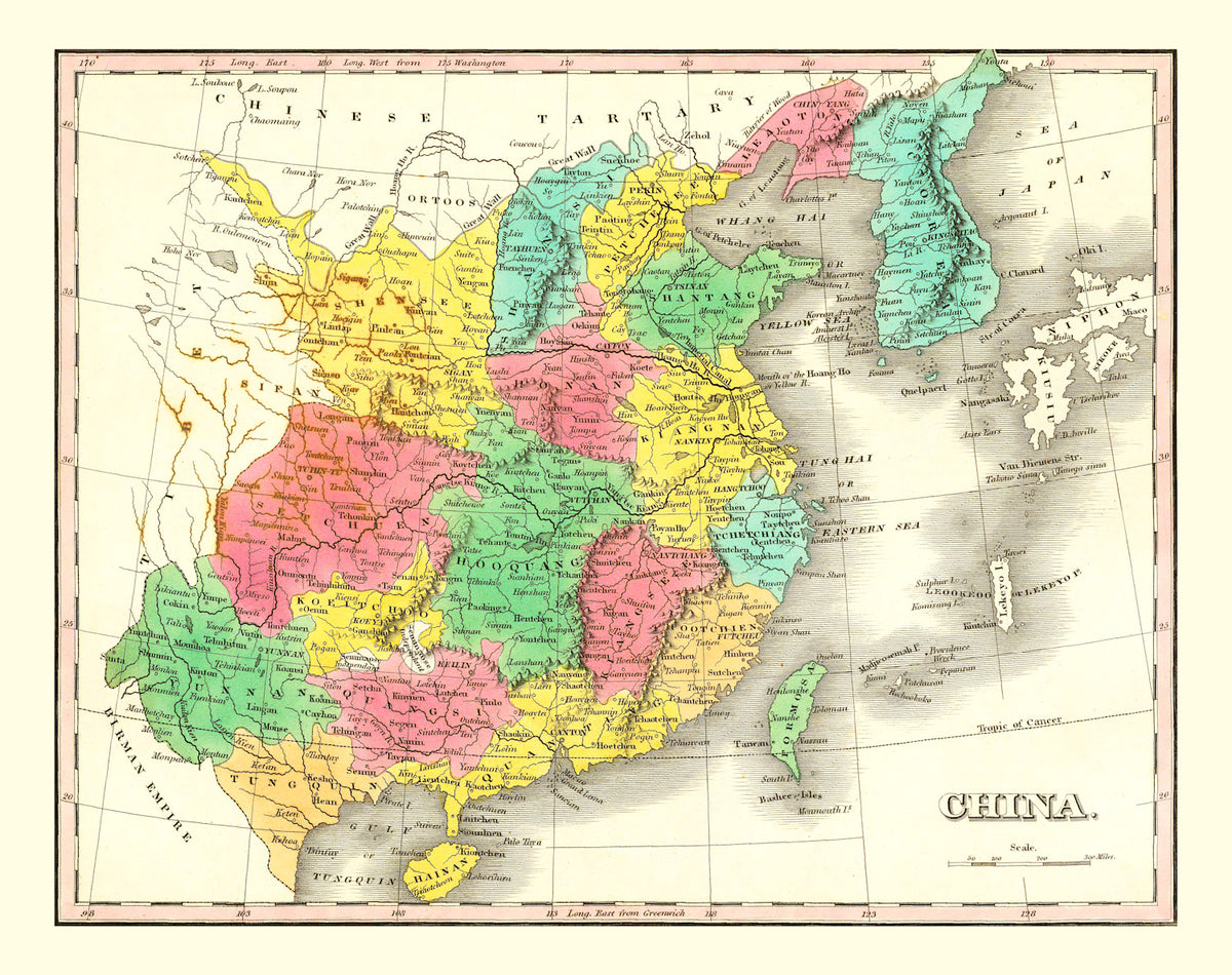 Preview of Vintage Map of China 1831