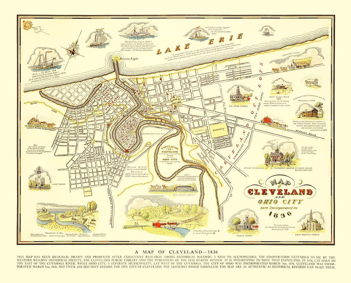Preview of Vintage Map of Cleveland, Ohio 1937