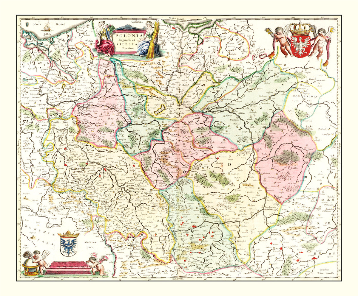 Preview of Vintage Map of Poland 1665
