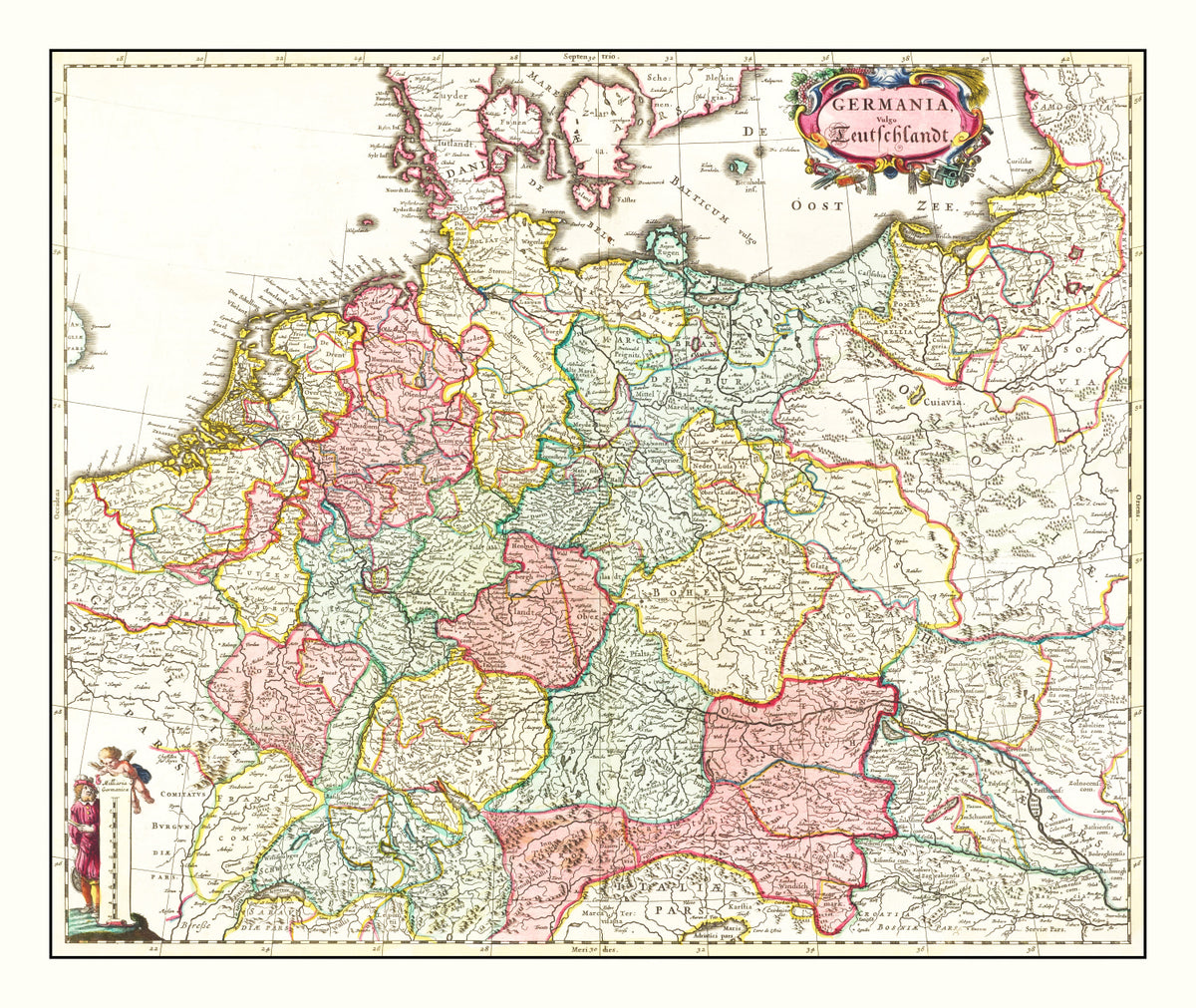 Preview of Vintage Map of Germany 1665