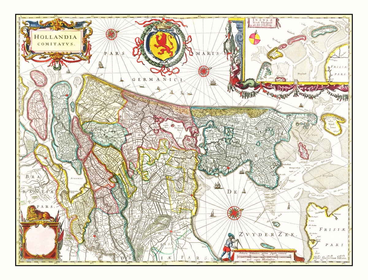 Preview of Vintage Map of Holland 1665