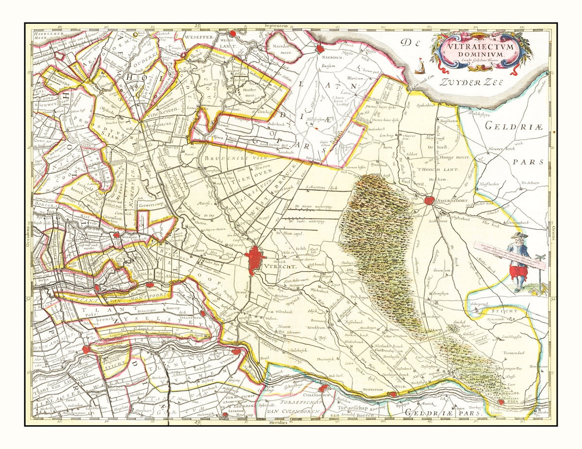 Preview of Vintage Map of Utrecht, Holland 1665