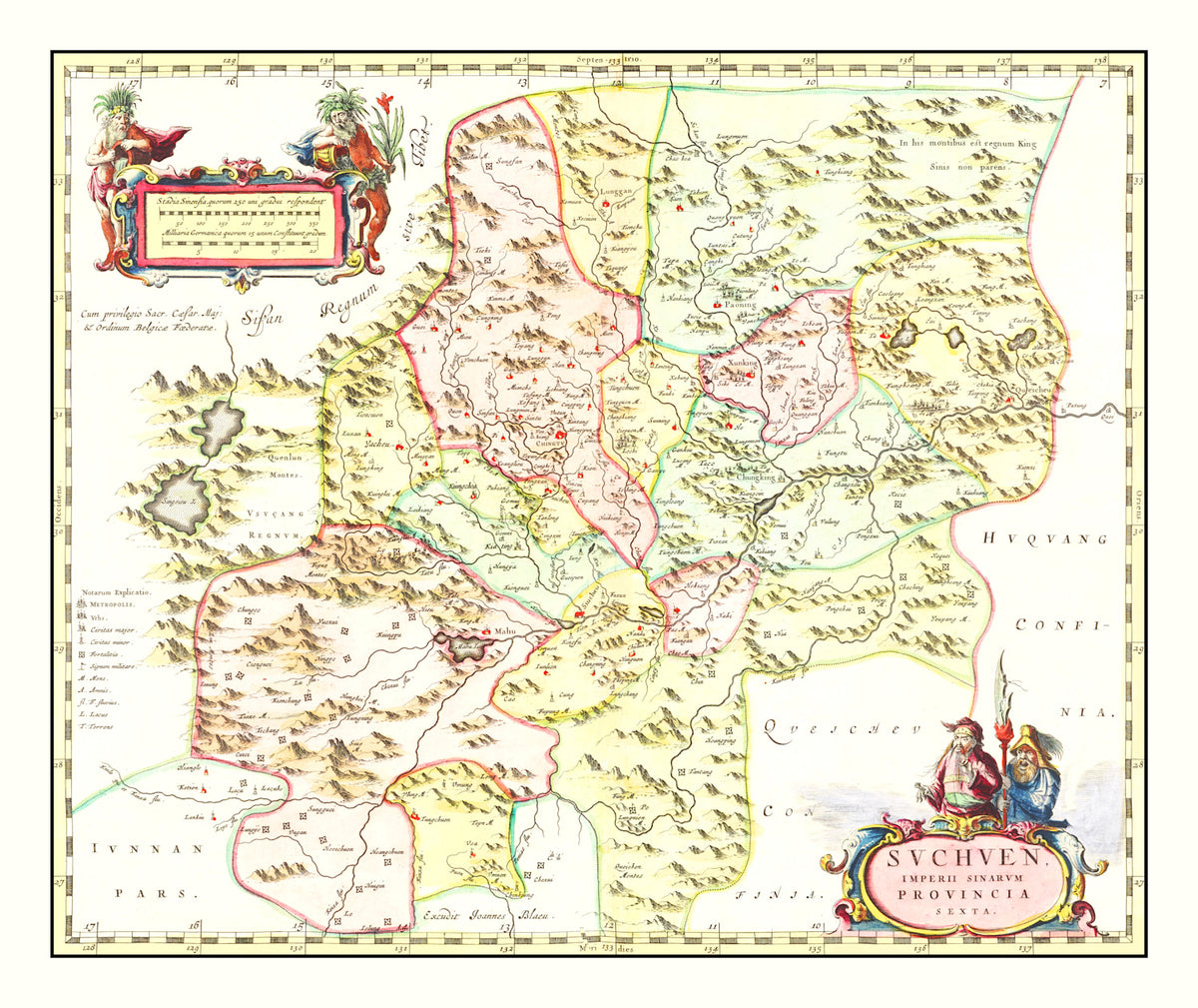 Preview of Vintage Map of Suchen, China 1665