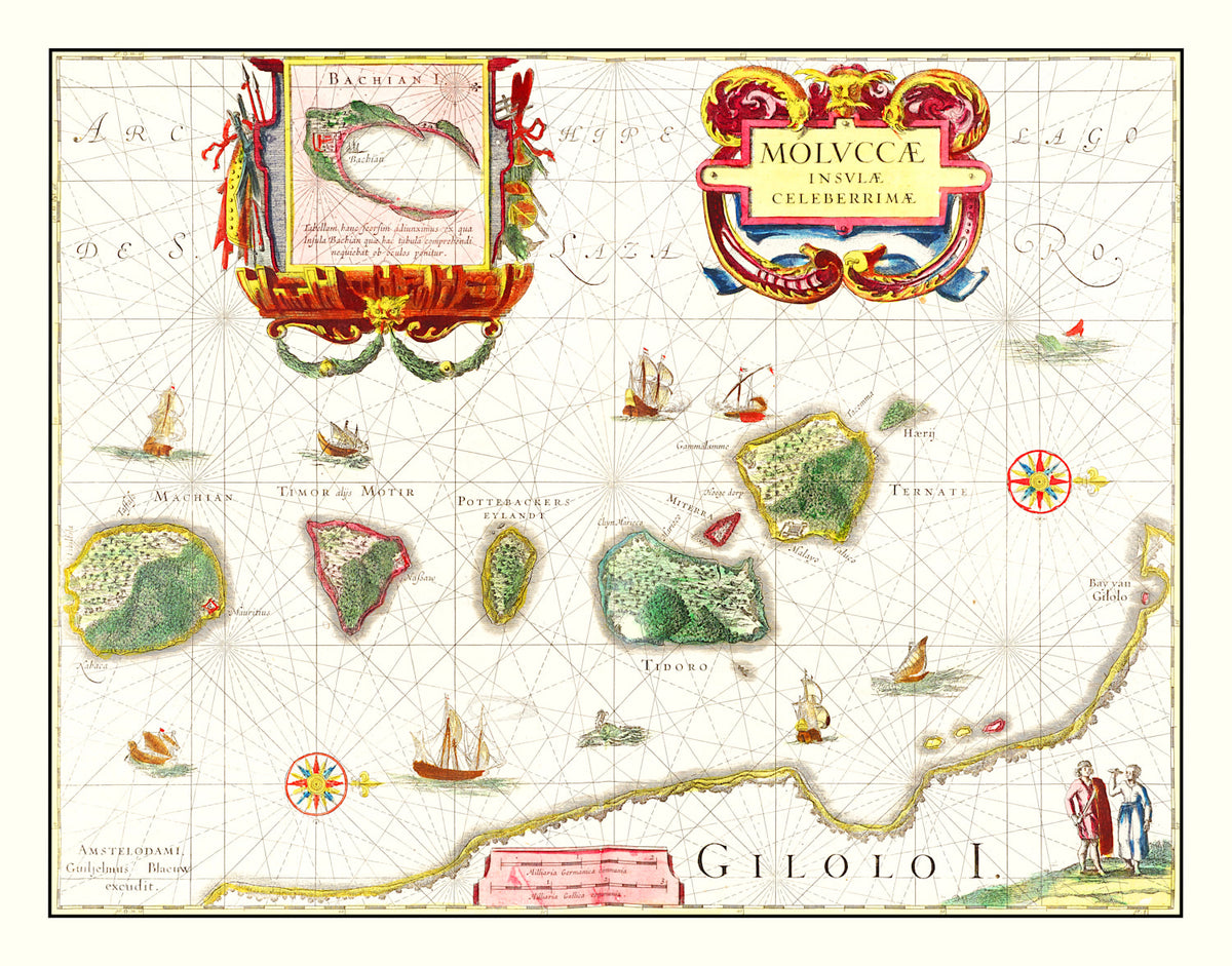 Preview of Vintage Map of the Spice Islands 1665