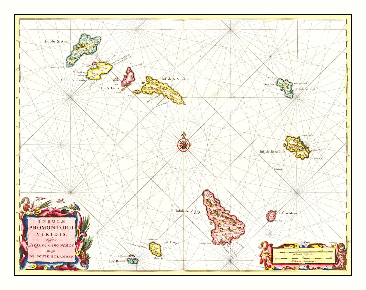 Preview of Vintage Map of Cape Verde 1665