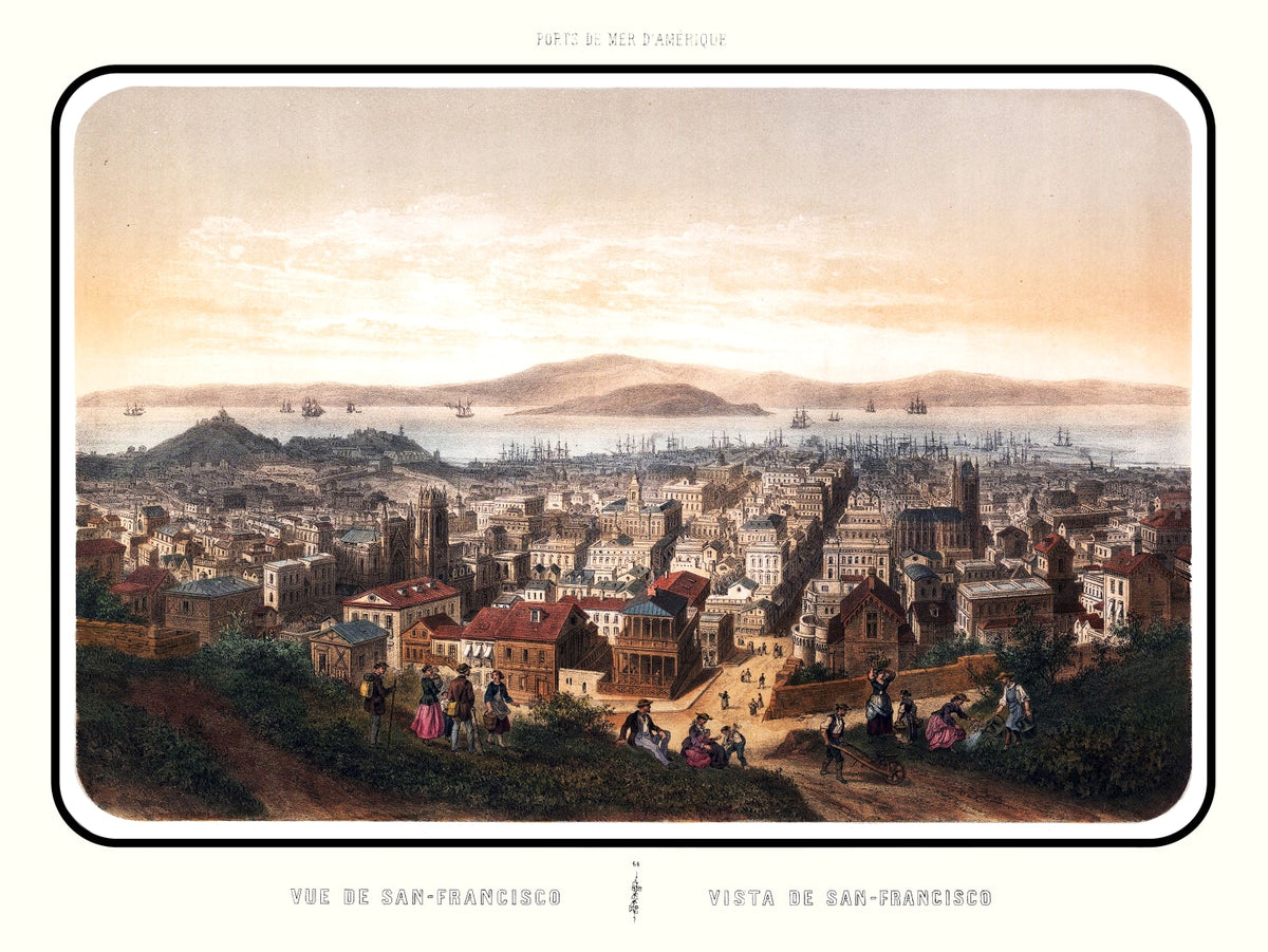 Preview of Vintage Map of San Francisco, California 1860