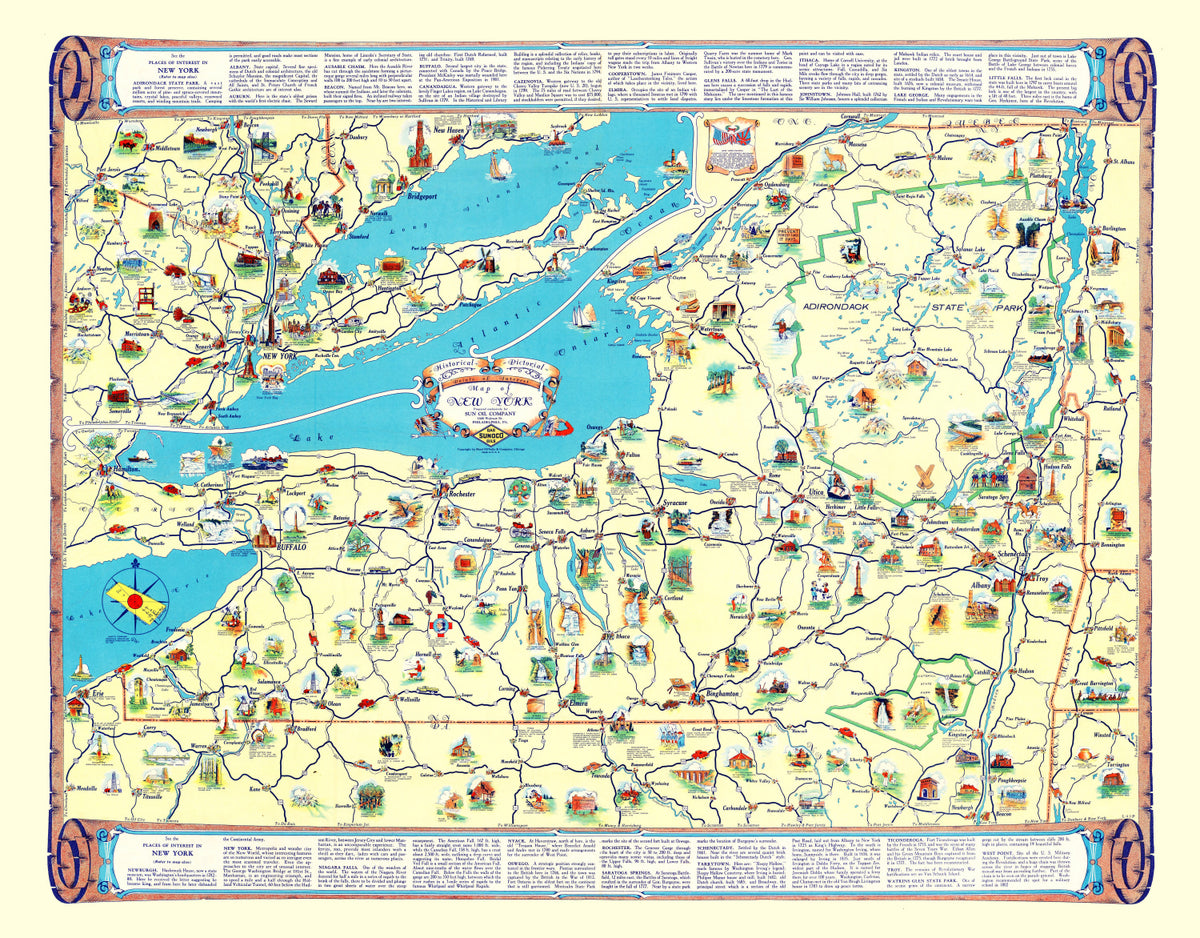 Preview of Vintage Map of New York 1934