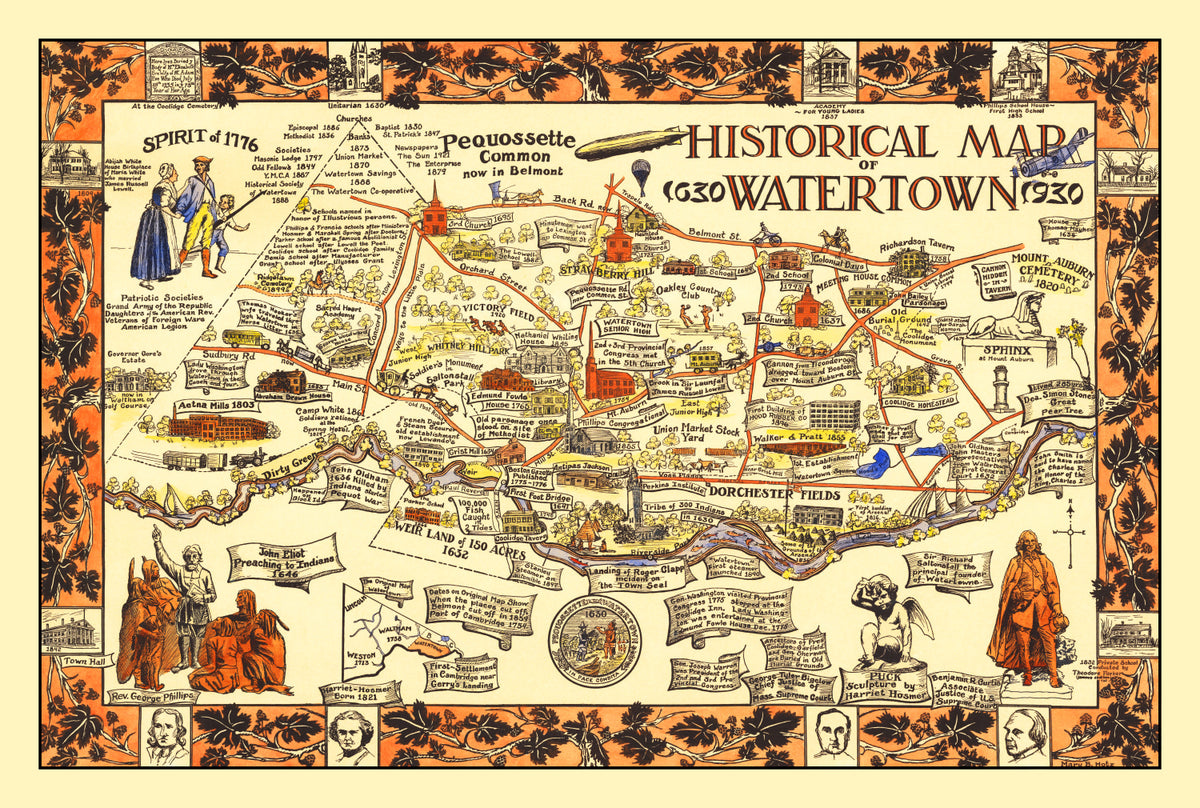Preview of Vintage Map of Watertown, New York 1930
