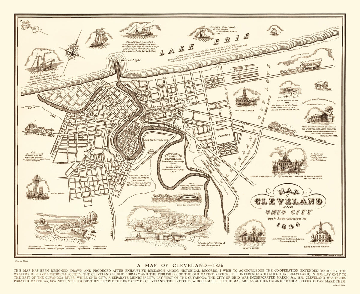 Preview of Vintage Map of Cleveland, Ohio 1937