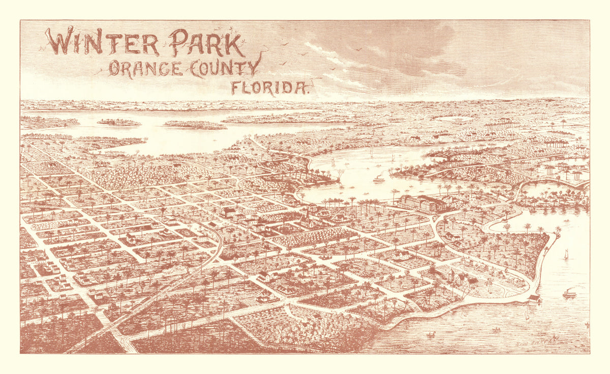 Preview of Vintage Map of Winter Park, Florida 1885