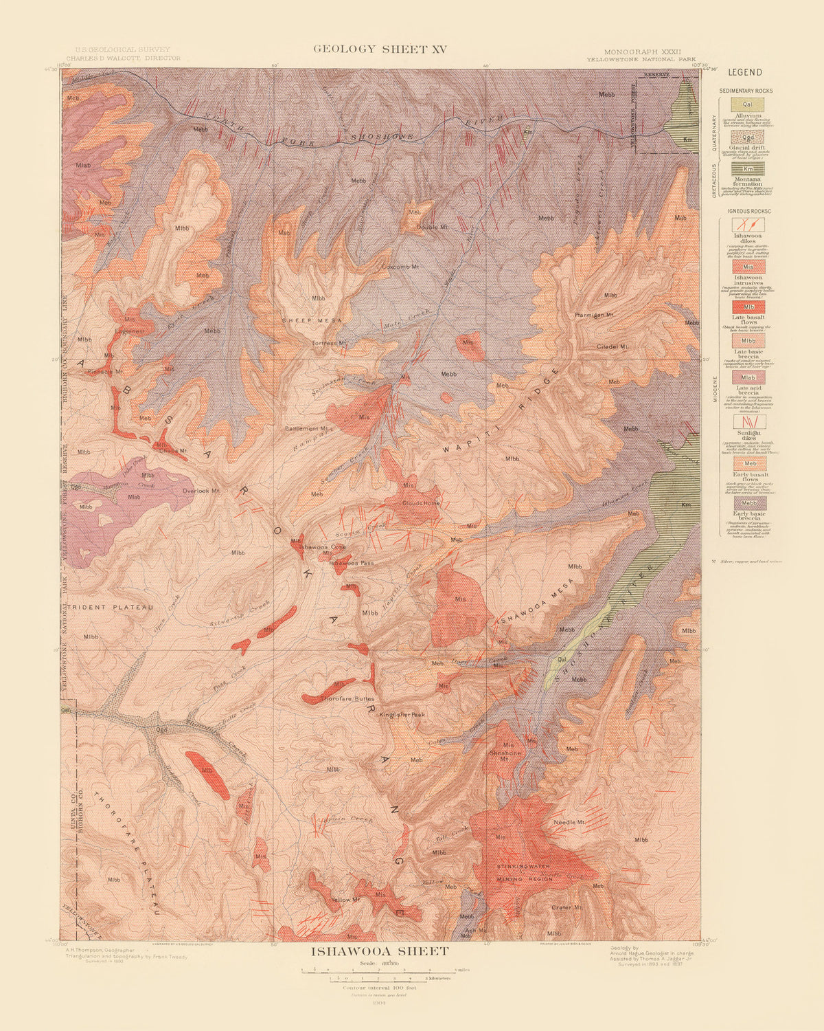 Preview of Vintage Map of Ishawooa Sheet 1904