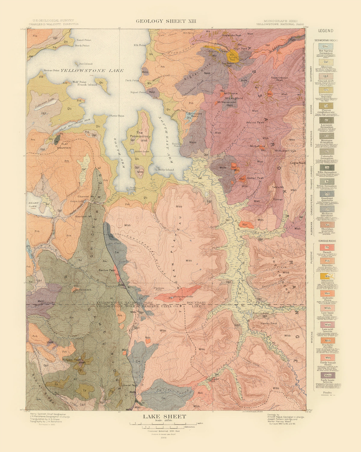 Preview of Vintage Map of Lake Sheet 1904