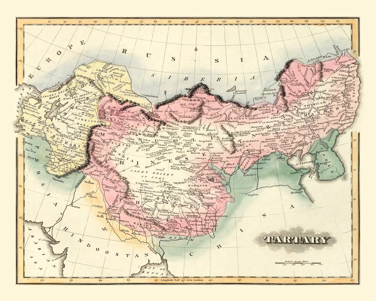 Preview of Vintage Map of China 1823