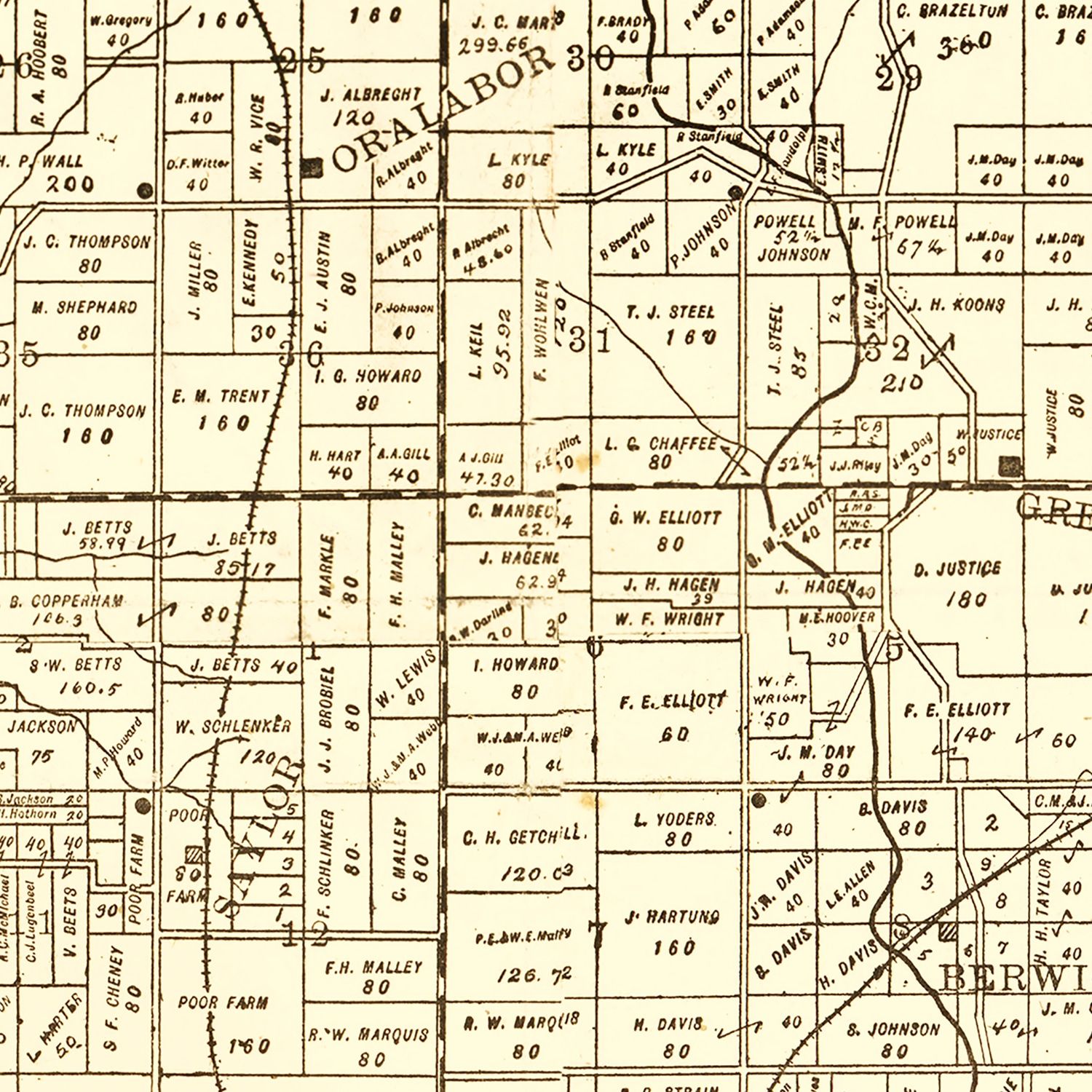 Vintage Map Of Polk County Iowa 1895 By Ted S Vintage Art