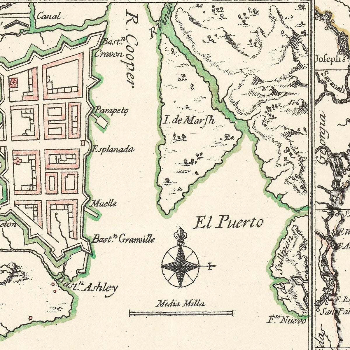 Vintage Charleston Maps