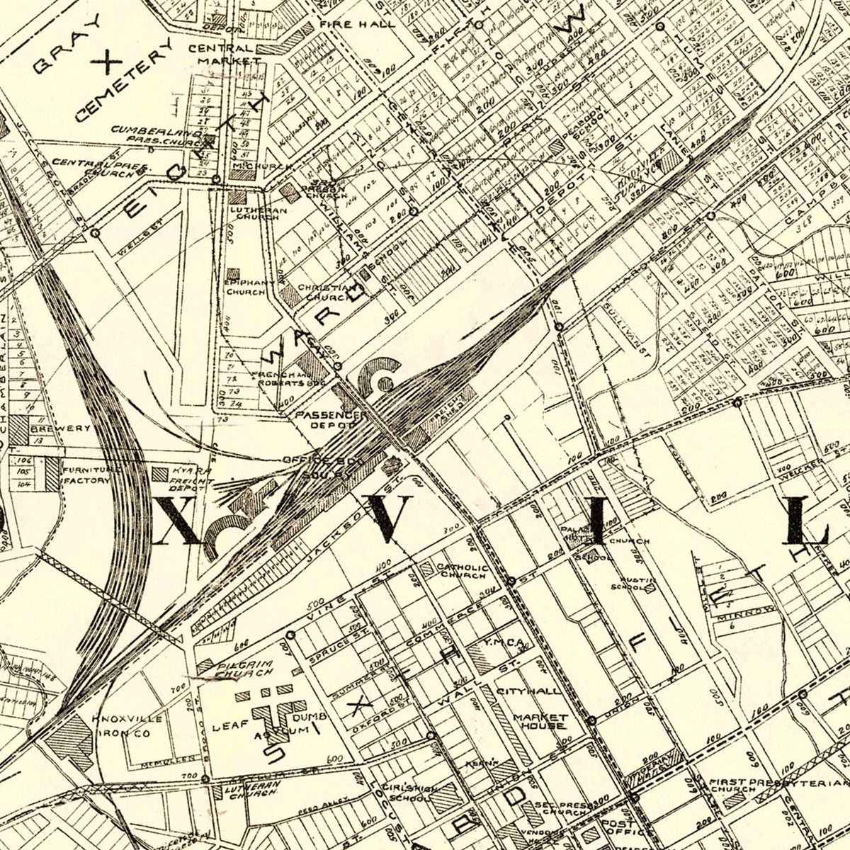Vintage Knoxville Maps